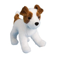 Douglas Feisty Jack Russell Terrier Plush 8″ (20 cm) Long, Brown / White