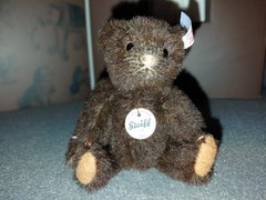 Steiff Club Miniature Teddy Bear,2011, COA, boxed, 10cm, alpaca,Tag #421167, NIB