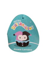 The Original Squishmallows Alsace Lorraine the Jester 8″ Purple & Black Plush