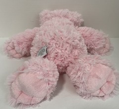 First Impressions Macys Pink Teddy Bear Shaggy Plush Stuffed Animal 13” Macy’s