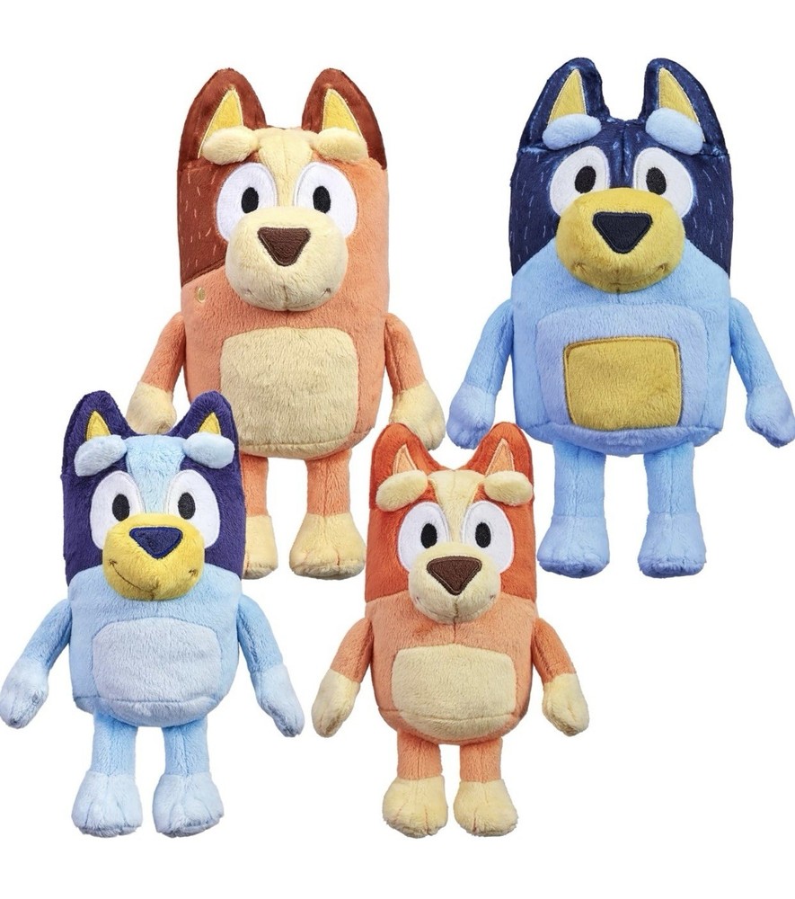 Bluey Heeler Family Plush Set 4 Plush 7-8″ Figures BRAND NEW EXPEDITED SHIPPING