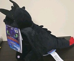 Universal Halloween Train Your Dragons Animated Toothless Musical Plush Pumpkin
