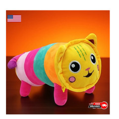 Gabby’s Dollhouse 10″ Cat Plush Pillow – Purr-fect Stuffed Animal Plushie Doll..