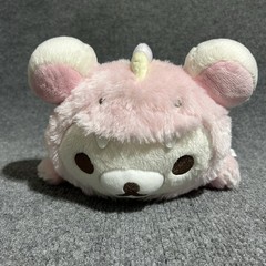 SAN-X Rilakkuma *Korilakkuma Baby Dinosaur Lay Down Plush Bear 11” in Pink White