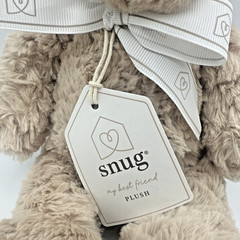 Snug Teddy Bear Born in 2026 Plush Stuffed Animal Lovey Soft Baby Toy 12″ Medium