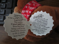 Vintage Coca Cola MBBP Plush Walrus, Seal, Tiger w/ Coke Bottle New w/tags