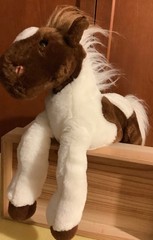 2005 Toys R Us Wells Fargo Pinto Painted Brown White Horse Plush Toy 15”
