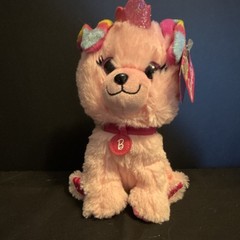 Mattel Barbie Dog Small Stuffed Plush Pink Multicolor 2021 new with tags