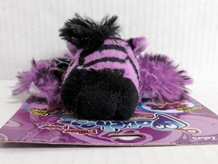 Zany Zebra Pillow Pets Poucheez Bag Charm Purple New