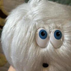 Clawee 5″ Fuzzy White Ball Collectible Plush Cute Fuzzy Plushy Kids W/ Tag