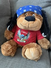 Bret Michaels Luv A Pet Chance Pets Rock Plush Dog Stuffed Animal Shirt Bandana