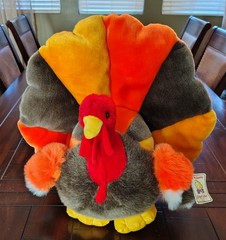 Chrisha Playful Plush “LARGE” Thanksgiving Turkey Soft n’ Cuddly With Tag