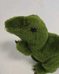 Vtg 1980 Dakin Green Tyrannosaurus T-Rex Dinosaur Prehistoric Small 12” Plush