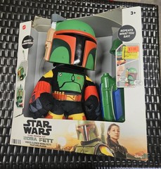 STAR WARS Book of Boba Fett Rocket Launching Boba Fett Plush (Box Has Tears)