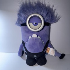 Despicable Me 2 Purple EVIL MINION Talking Battery Operated Plush *WORKS*