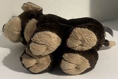 Ganz Webkinz MOCHA PUP HM348 No Code Brown Puppy Dog 9” Plush stuffed animal toy