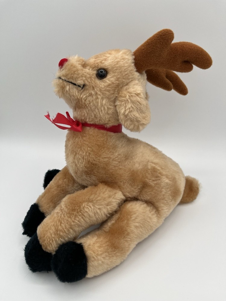 Russ Berrie Rudolph Red Nose Reindeer 8” Plush