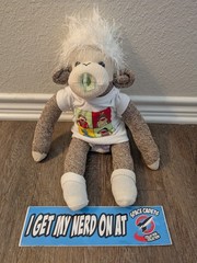 Pacifier Sock Monkey With Clothes And Hair One Of A Kind Stuffed Animal Doll