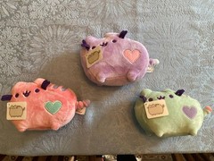 Pusheen Small Pastel Plushes Green Pink Purple