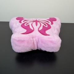Y2K Small Pink Butterfly Pillow Stuffed Animal Plush Soft Kids Room Decor 7″x6″