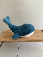 Jellycat – Wally Whale – Soft Turquoise Blue Sea Creature – 12″ / 31cm Length
