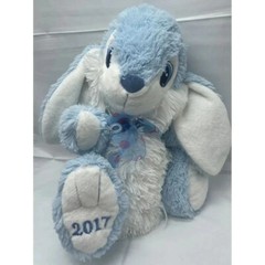Dan Dee 2017 Blue White 15″ Floppy Ears Easter Bunny Rabbit Plush Stuffed Toy