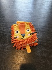 Sensory Snuggables Roar! Hand-Puppet Cloth Book lion plush toddler 7″