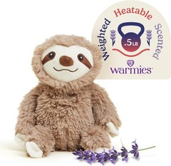 Warmies Brown Sloth – Plush Animal Microwavable Freezable Lavender Scented NWT
