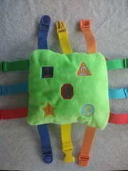 2 Buckle Toys Buster Square & Blu Whale “Learn To” Plush Stuffed Busy Quiet Toy