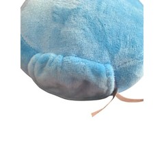 Just Born Peeps Plush Blue Bunny With Mustache Stuffed Animal Toy 13 in Tall 202