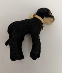 Vintage Steiff Swappl Black Lamb – Rare Persian Lamb Mohair – Blue Glass Eyes