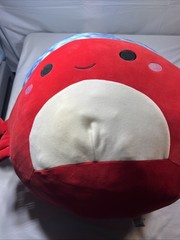 Squishmallows Indie The Hermit Crab Tie Dye Shell 24″ Red Blue White Kellytoy