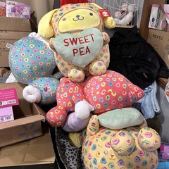 2026 Pompompurin x Sweethearts Valentine’s Day “SWEET PEA” XL Jumbo Plush 22”