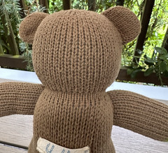 Blabla Kids Berlioz the Bear Hand Knit Brown Plush Stuffed Toy Mini 12″ Preowned