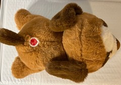 Large 13 1/2″ Bright Eyes Brown Puppy Dog Plush Eyes Light Up Night Light