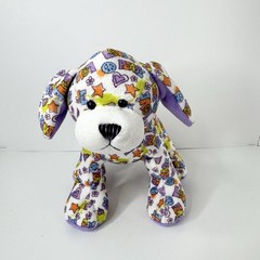 Ganz Webkinz Peace ‘N Love Puppy HM721 Plush Beanbag Stuffed Animal Toy NO CODE