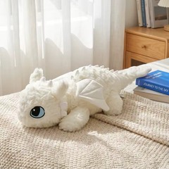 Light Fury Plush 40cm White Dragon Soft Stuffed Body Pillow