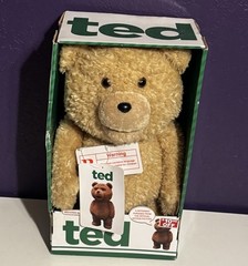 TED Talking Plush 16” Teddy Bear Moving Mouth Rated R Commonwealth 2012 New Rare