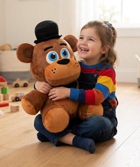 FNAF 20″ Classic Freddy Plush Jazwares Target Exclusive Glow In Dark Eyes Large