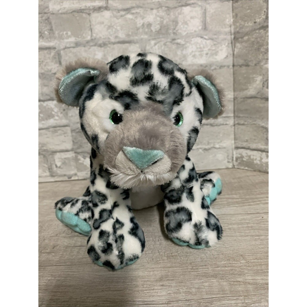 12″ Destination Nation Aurora Fluffy Plush Stuffed Spotted Leopard Jungle Cat