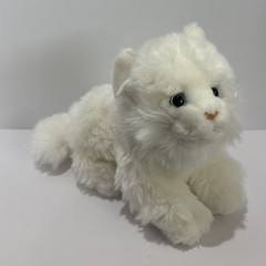 Vintage Toys R Us Animal Alley White Persian Cat Plush Blue Eyes Fluffy 10”