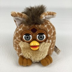 Furby Buddies Giraffe 4″ Plush Bean Bag Stuffed Animal Toy Vintage Tiger 1999