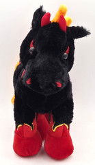 Ganz Webkinz NIGHT MARE HM398 Plush Stuffed Horse Flames No Code Retired FREESHP