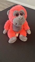 Emerald Toy 07T-01266613 Cuddly Ape Red/Orange Size 12″ Plush!