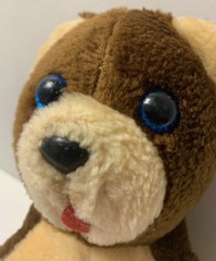 Vintage Superior Toy and Novelty 8” Brown Teddy Bear Plush Carnival Prize 1950’s