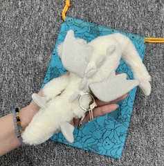 Jellycat Snow Dragon White Plush Keychain Bag Charm Mini Cute NWT Gift New