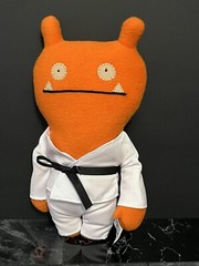 2013 Uglydoll Wage Plush Tae Kwon Wage Karate Outfit Gi Black Belt GUND Doll EUC