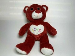Valentines Kellytoy Plush Teddy Bear Love Red Stuffed Animal Toy 14″