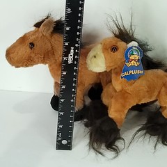 Calplush Horse Black And Brown Webkins Lot Of 2 Plush Stuffed Animal 8″