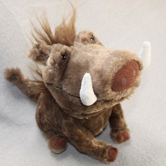 Disney Plush Brown Pumbaa Lion King Warthog Stuffed Animal Just Play